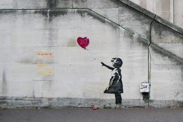 Banksy graffiti in London 